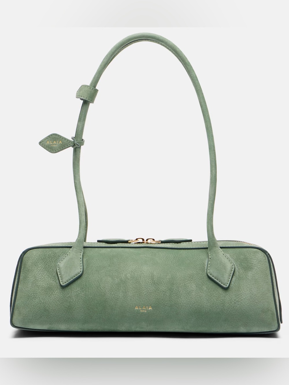 ALAÏA Paris Medium Sauge Green Nubuck Le Teckel Bag